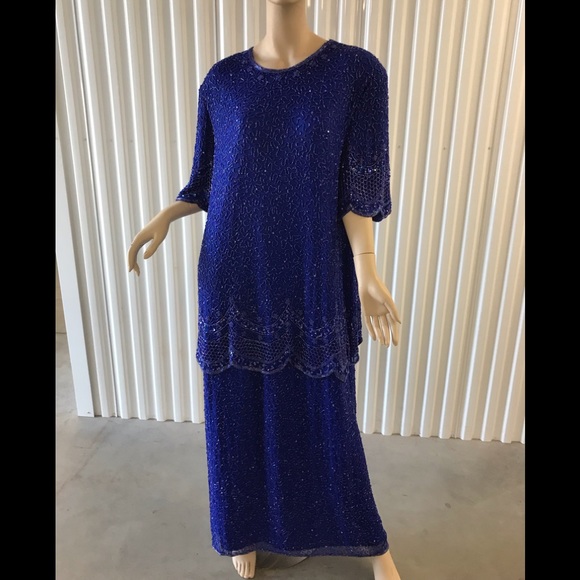Brilliante by J A Dresses Vintage Beaded Evening Gown Poshmark